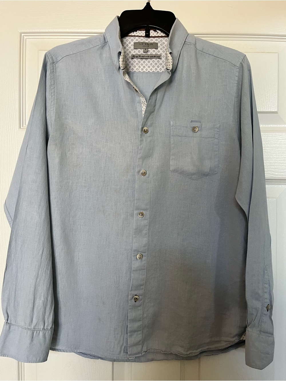 Ted Baker London Light Blue Long-Sleeve Button-Down Shirt